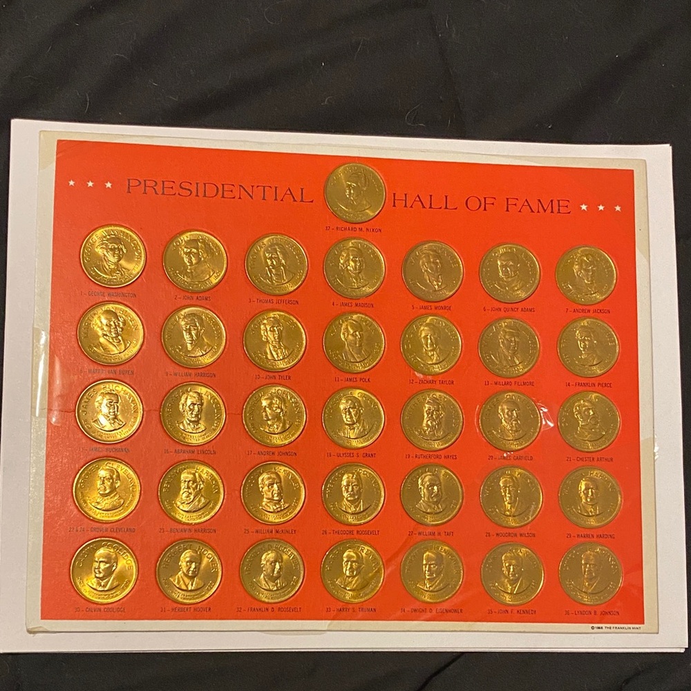 Presidential Hall of Fame Coin Set